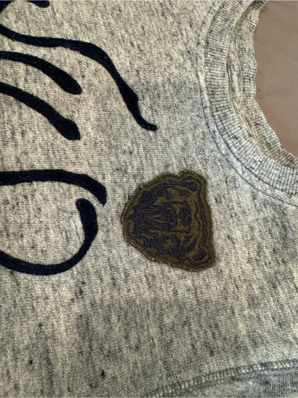 Gray Patch Detail Sweatshirt Gymboree